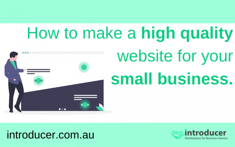 How to make a high quality website for your small business?